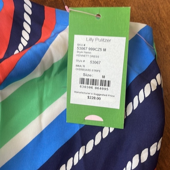 NWT Lilly Pulitzer Kennett Overboard
Stripe Braided Chain Halter Dress Size M - Picture 12 of 12
